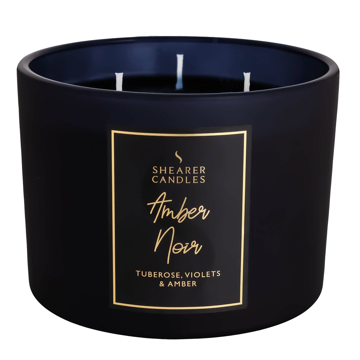 Amber noir multi wick scented candle , black, Shearer | La Redoute