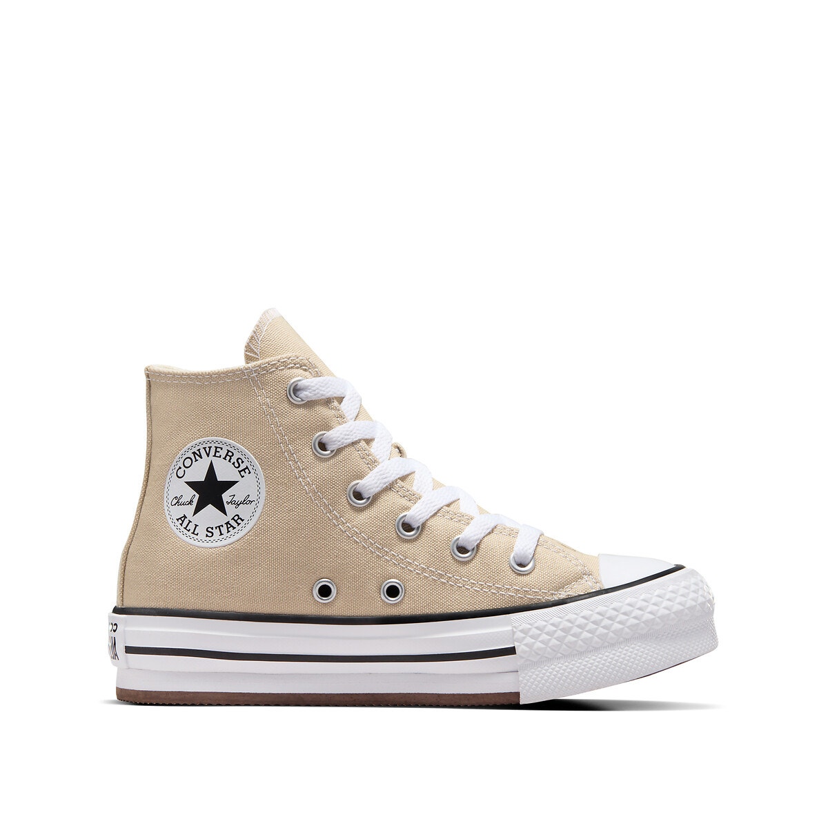 Converse discount plateforme beige