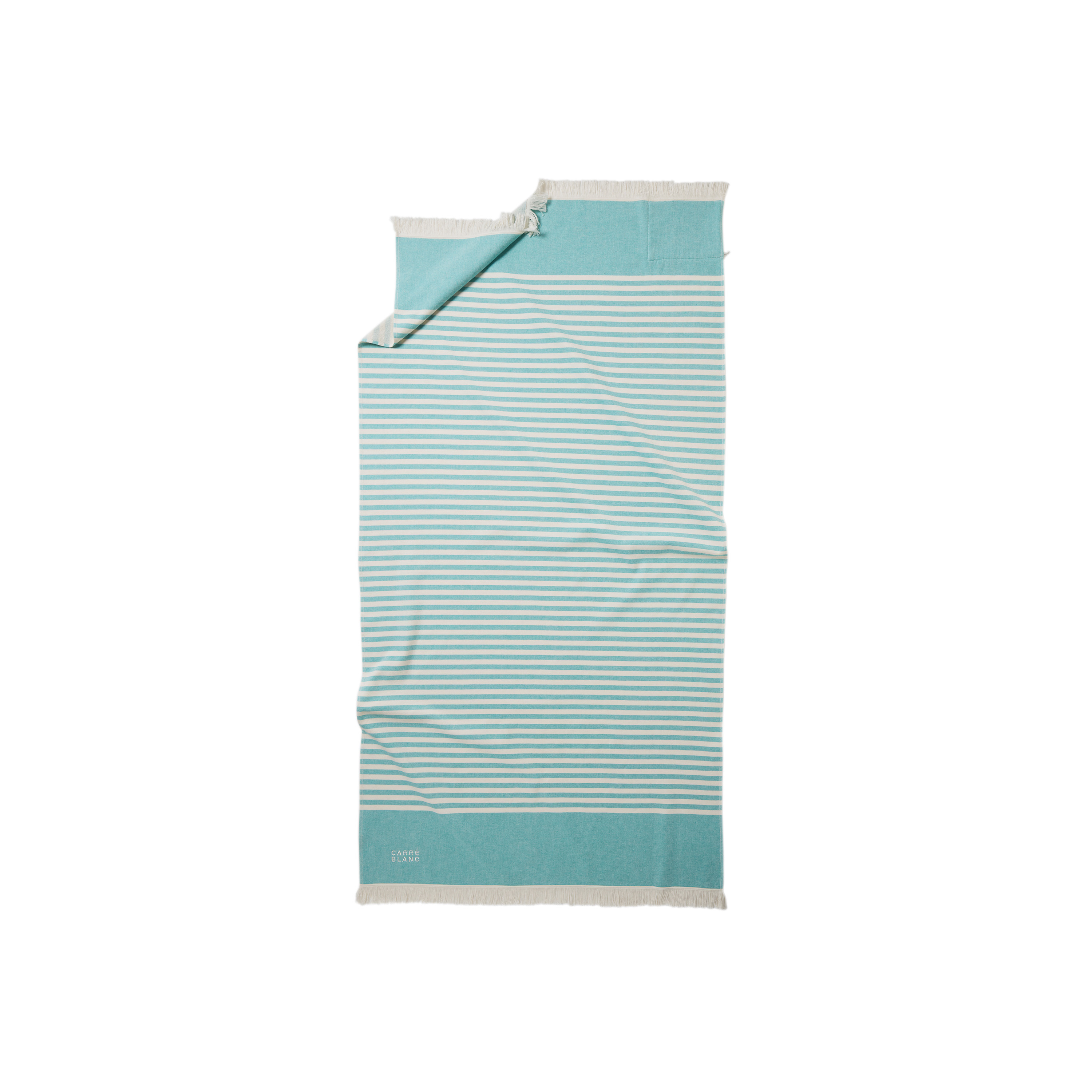 Fouta COMPLICE, CARRE BLANC