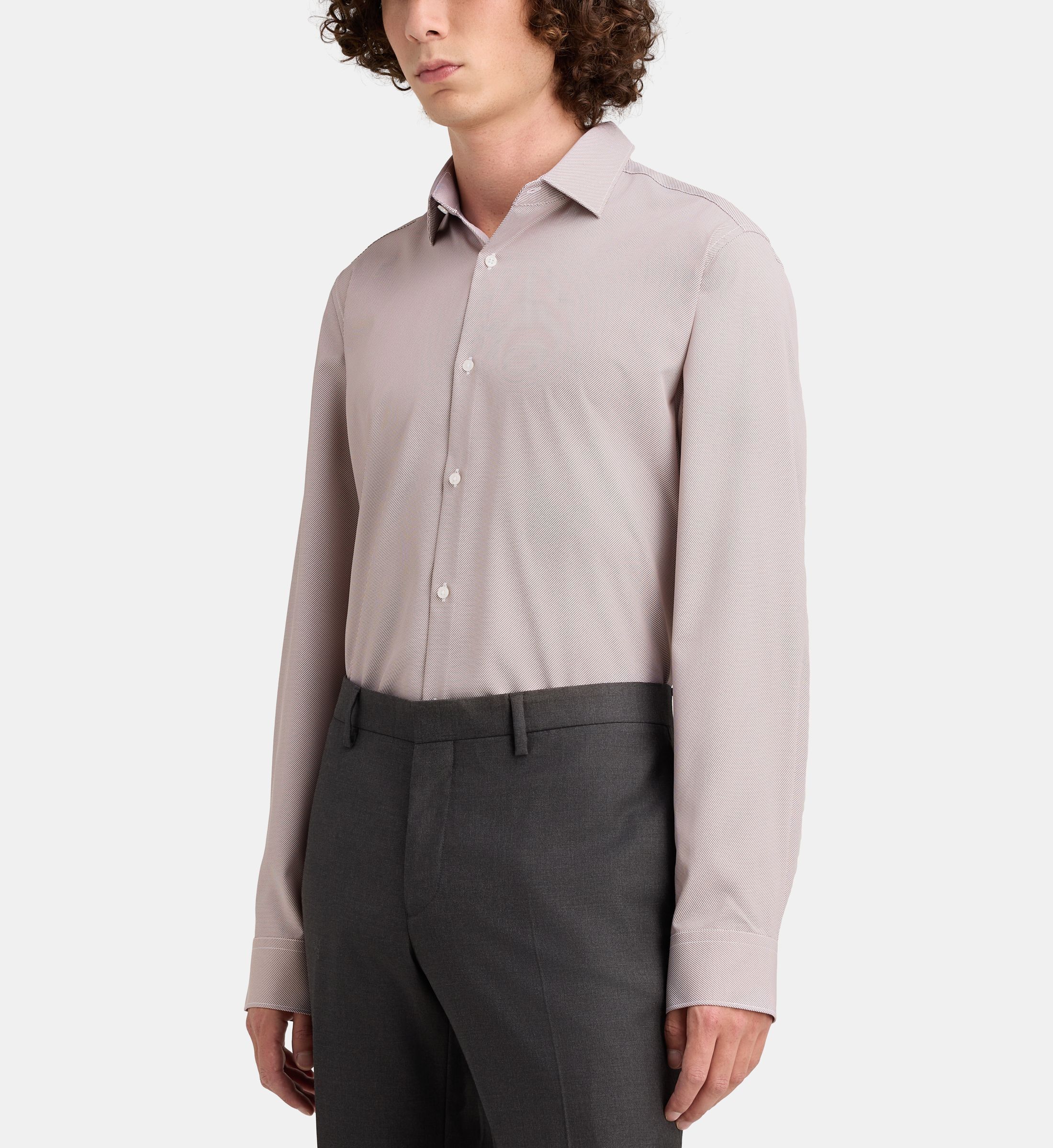 Chemise ajustée mtecpri micro vagues, GALERIES LAFAYETTE
