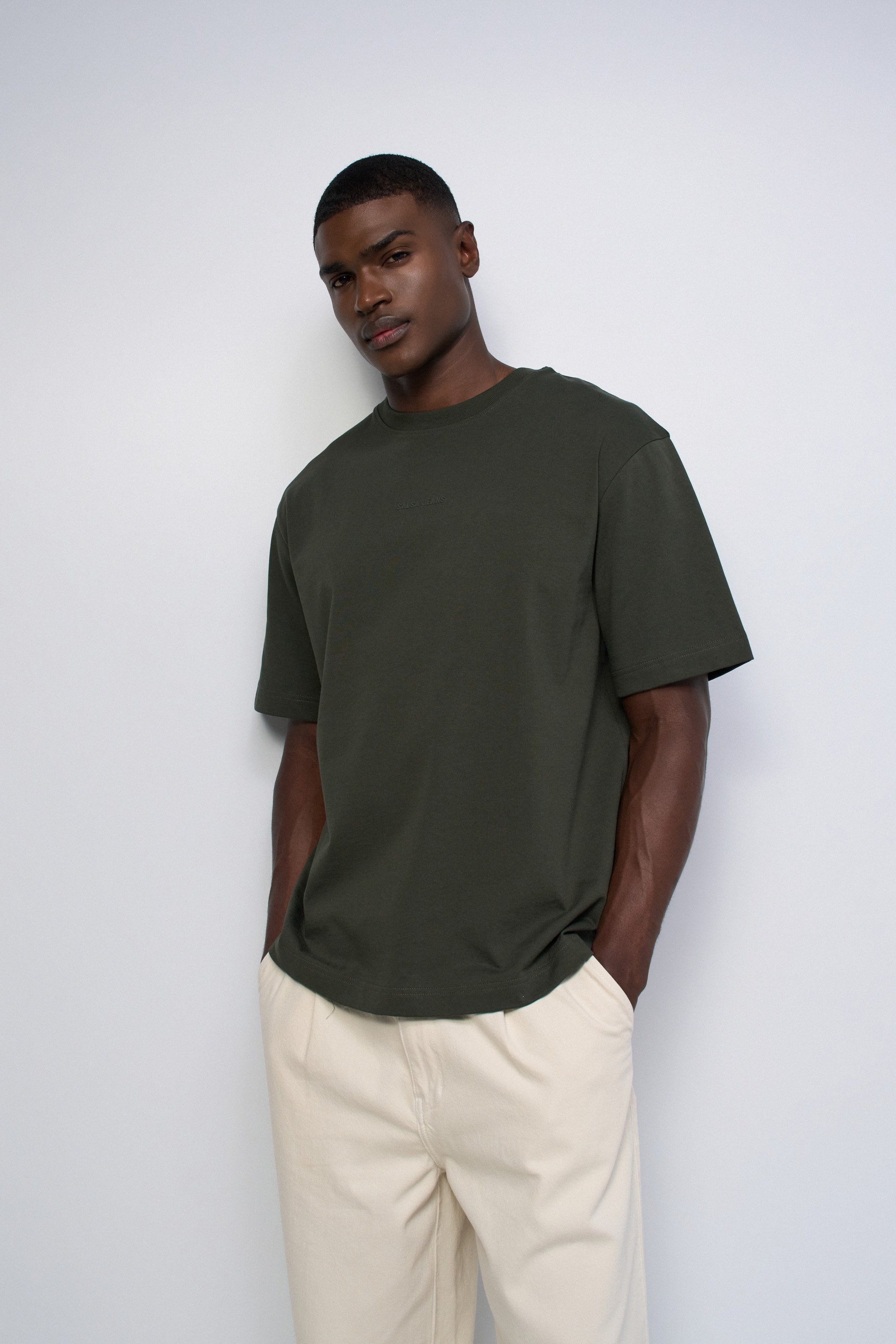 T-SHIRT AVEC BRODERIE AU DOS, SALSA JEANS