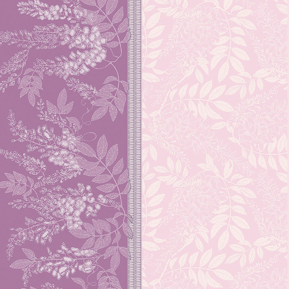 Serviette pur coton GLYCINES, GARNIER THIEBAUT