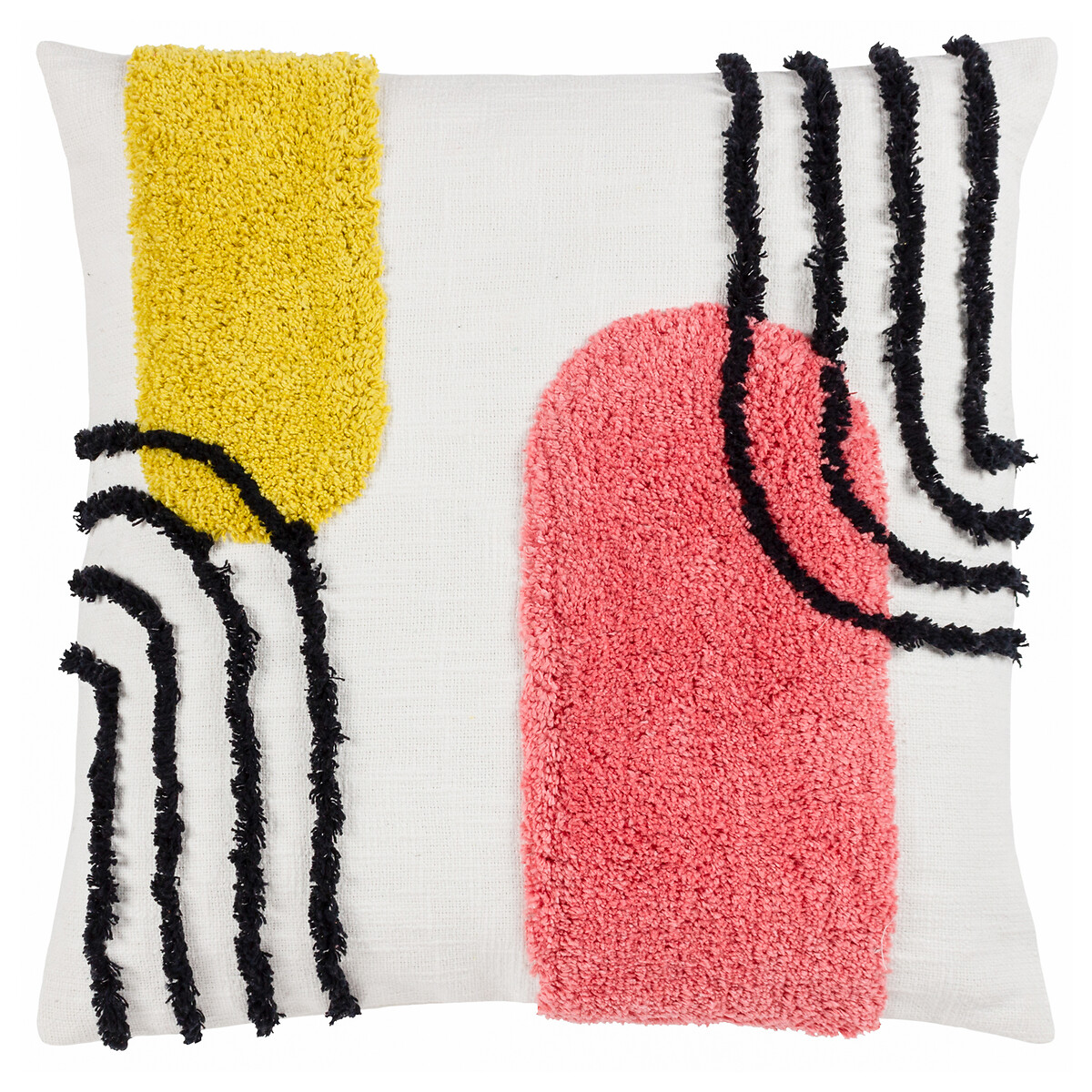 Elmer Tufted Cotton Filled Cushion 45x45cm, HEYA HOME