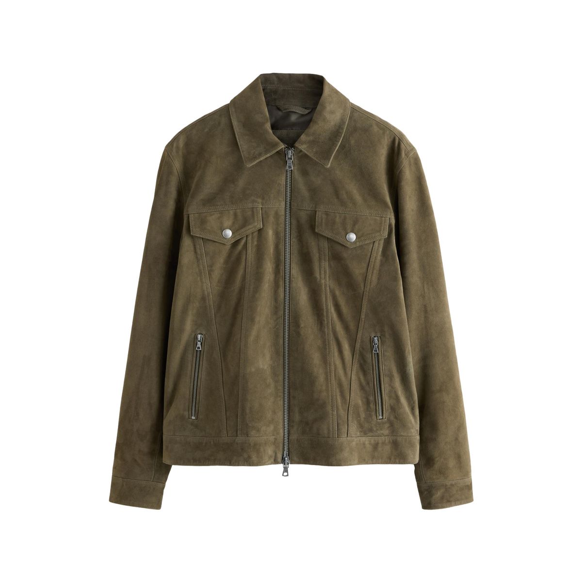 Veste western zippée en daim, NEXT