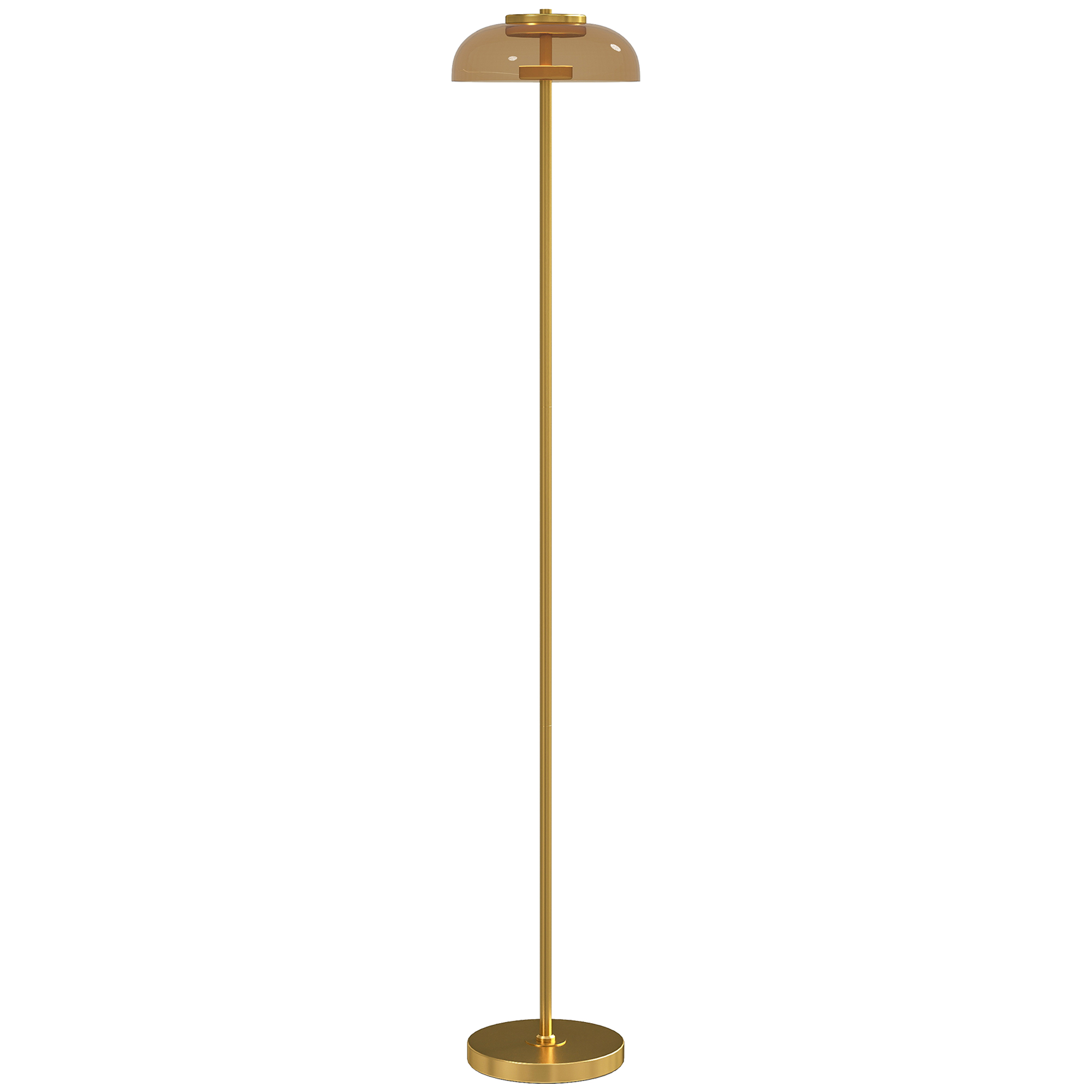 Lampadaire Métal Or, HOMCOM