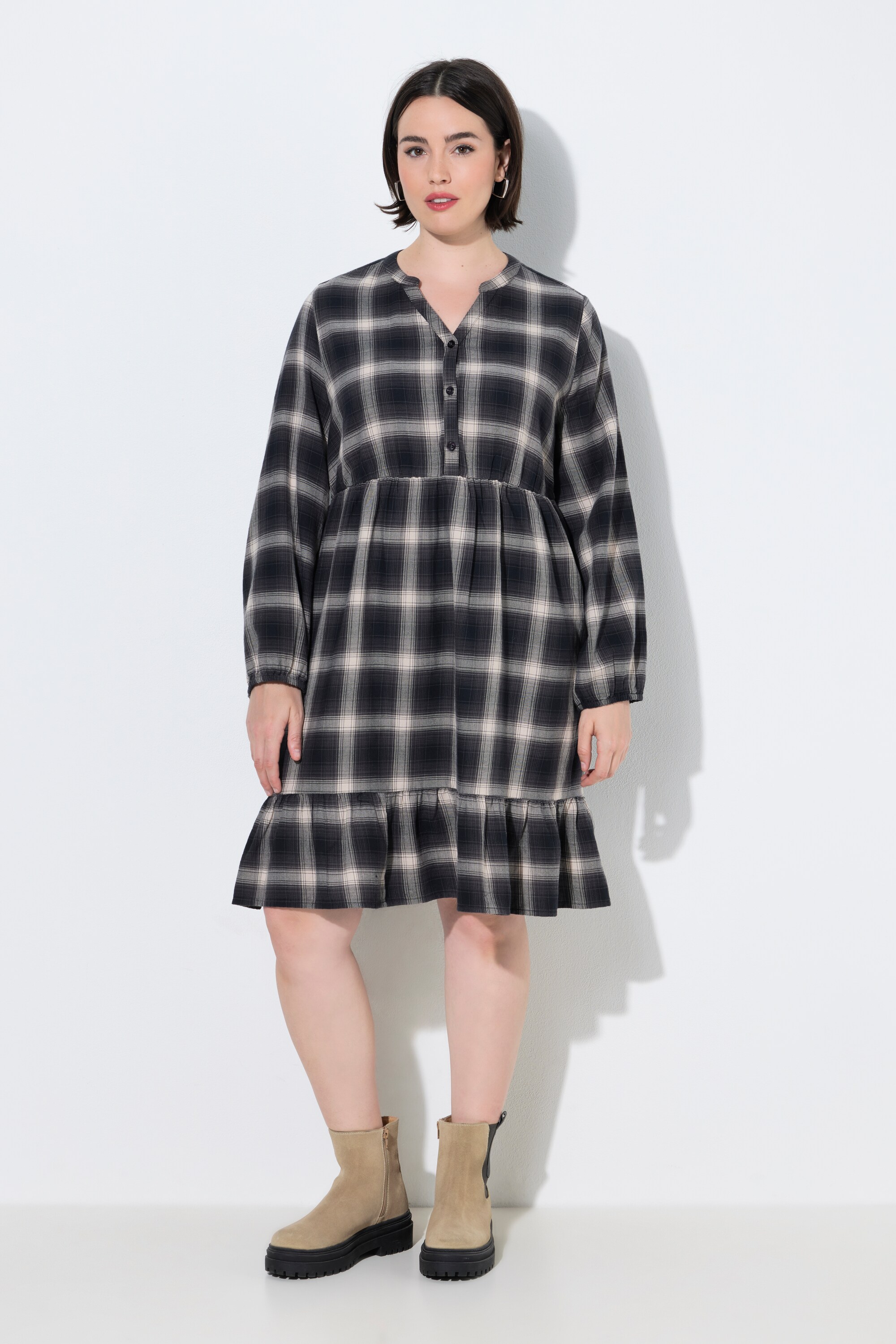 Robe en flanelle à carreaux, ULLA POPKEN