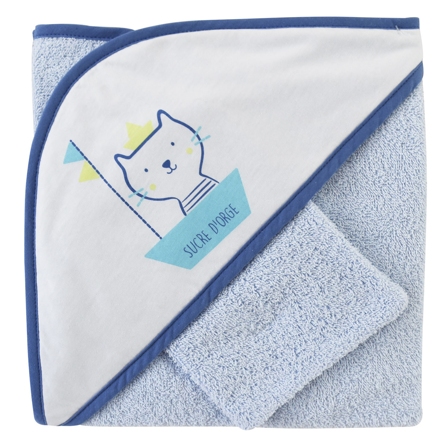 Cape de bain avec gant ciwan, SUCRE D'ORGE