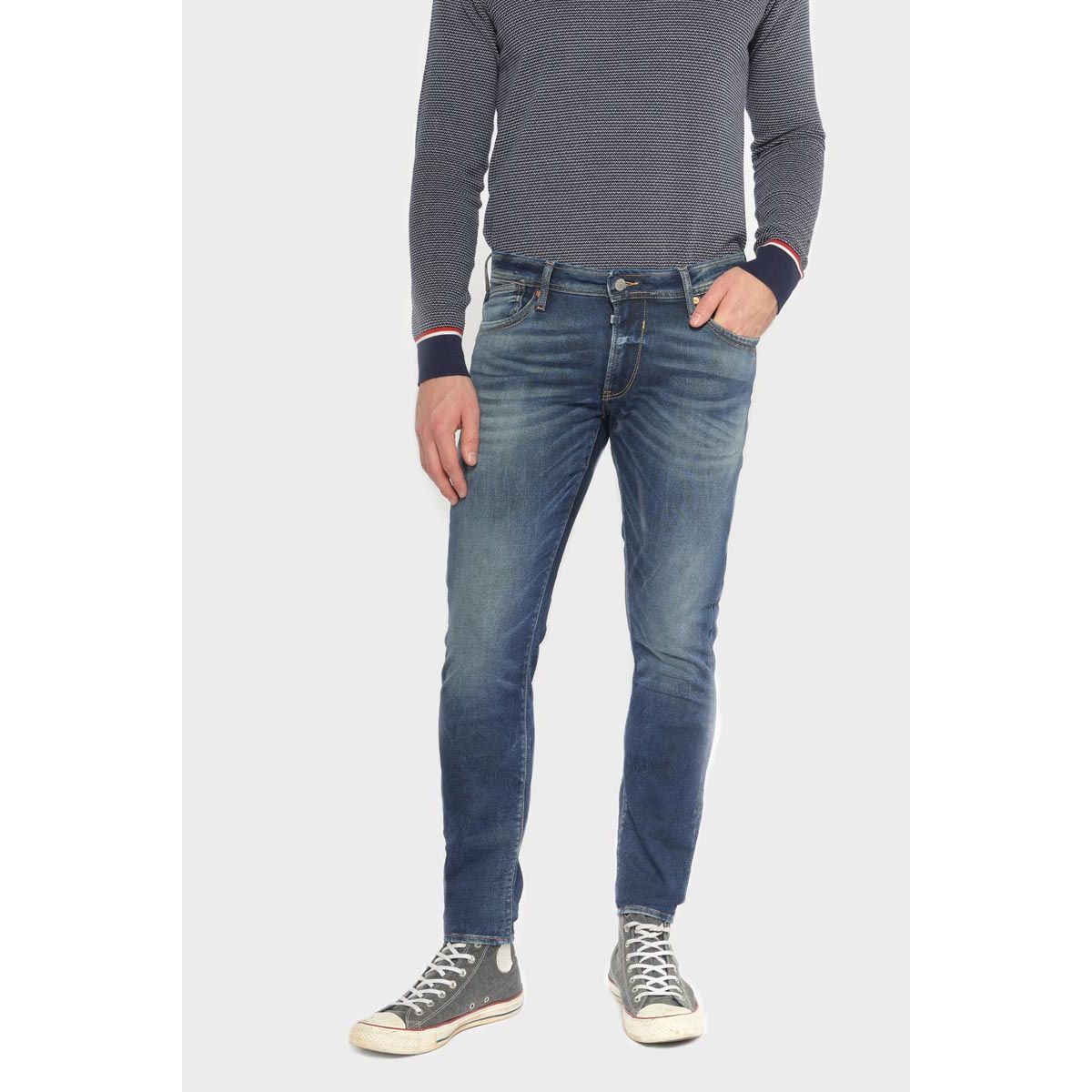 Jeans ajusté blue jogg 700/11, longueur 34 bleu Le Temps Des Cerises | La  Redoute