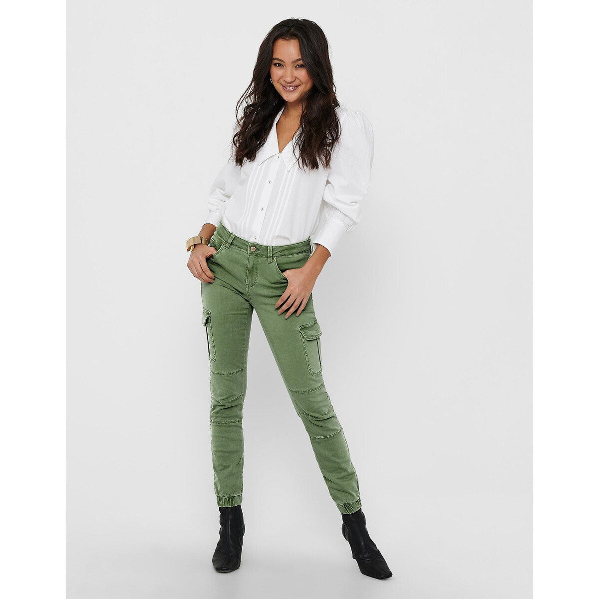 Only ONLMALFY CARGO PANT PNT Cáqui - Entrega gratuita   ! -  Textil Calça com bolsos Mulher 40,80 €