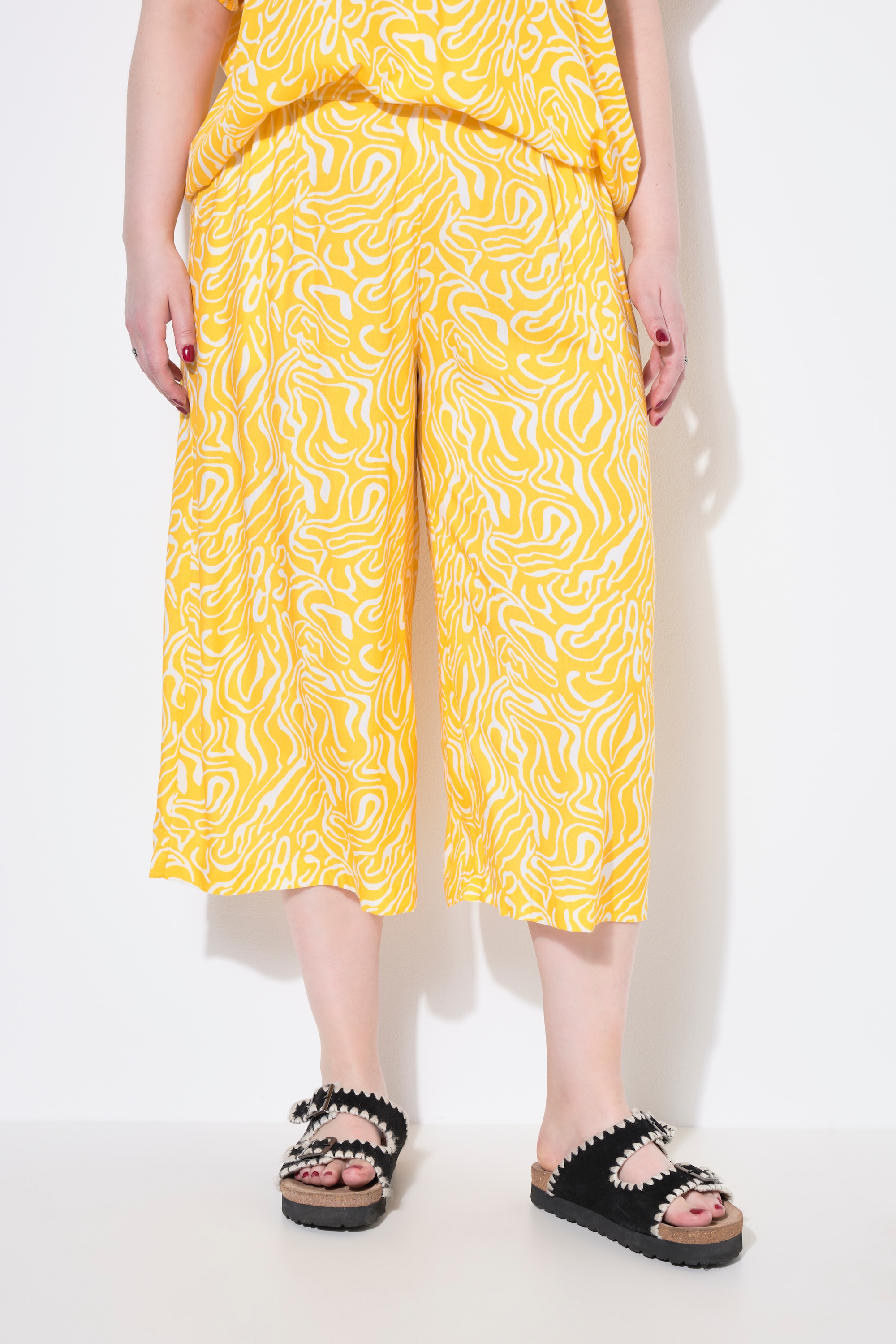 Jupe-culotte coupe Wide Legs, imprimé vagues, STUDIO UNTOLD