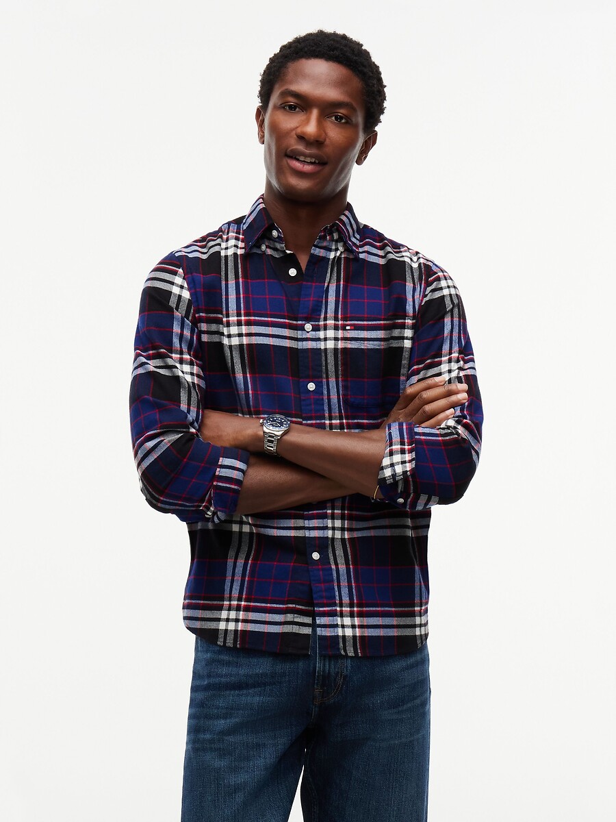 Hemd in flanel, TOMMY HILFIGER