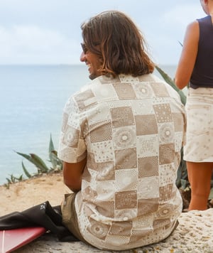 Chemise Manches Courtes En Lin Imprimé Oxbow | été 2025 | Coupe Décontractée élégante | Tissu Respirant