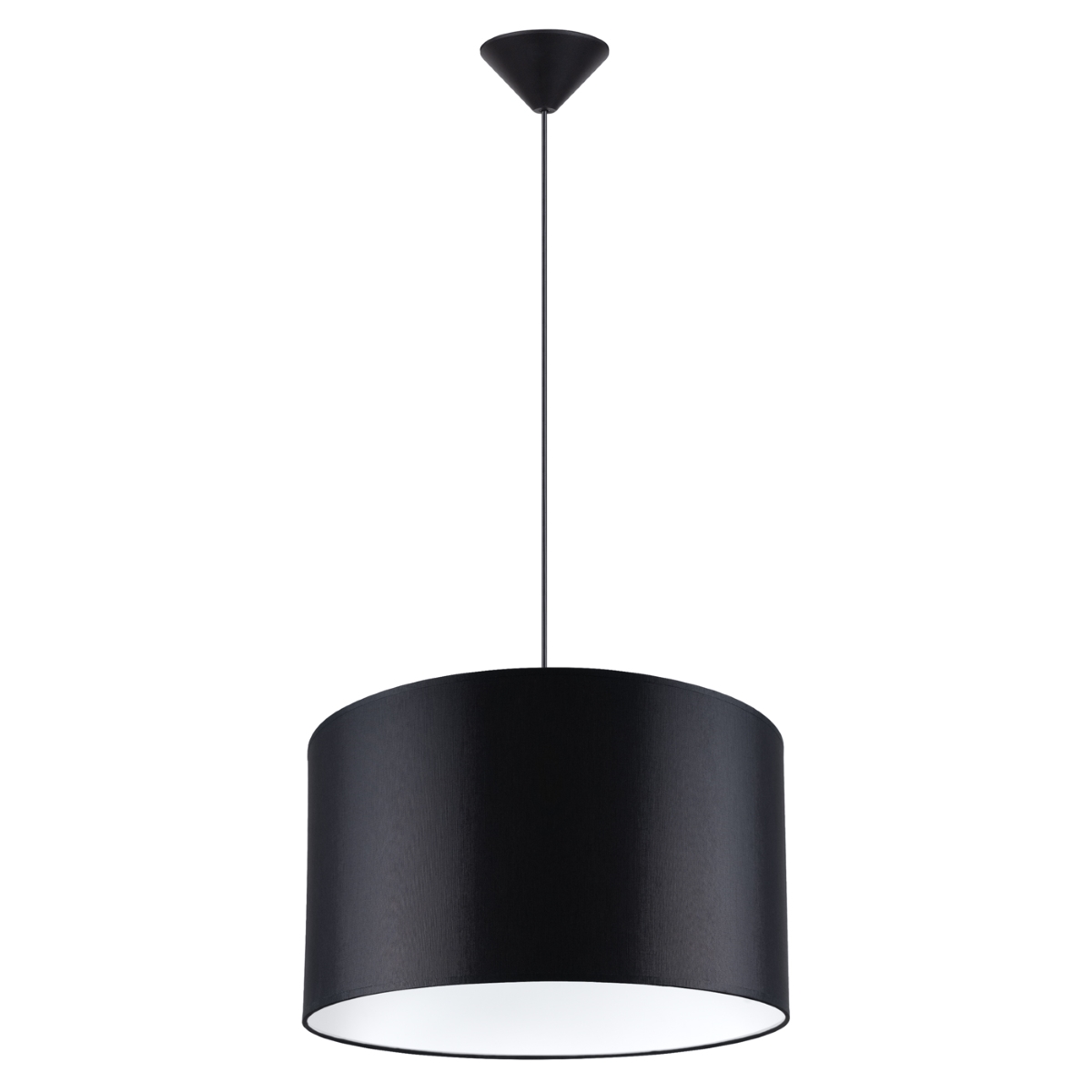 Suspension Tissu Noir E27 1 Nova 40, EDEN