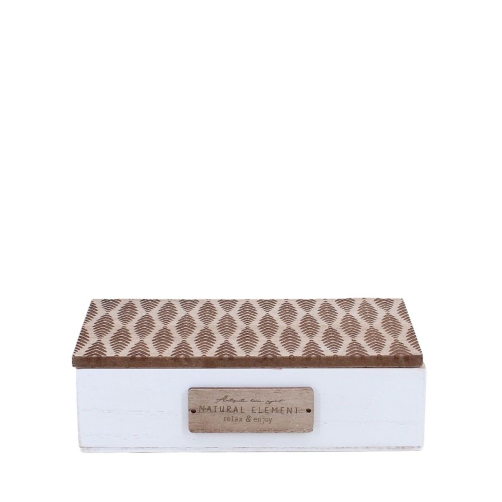 Boite de rangement en bois 22x12cm, ORNAMI