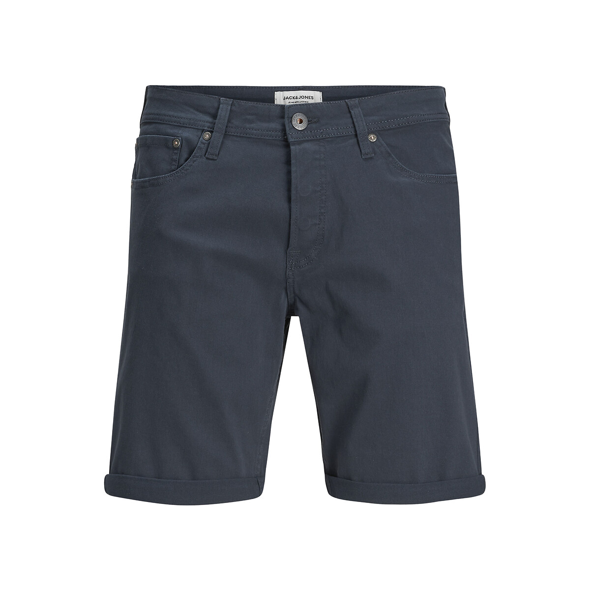 Image of Jjirick Cotton Bermuda Shorts in Slim Fit