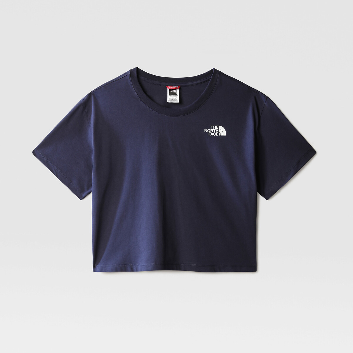 Image of Cropped Simple Dome T-Shirt in Cotton