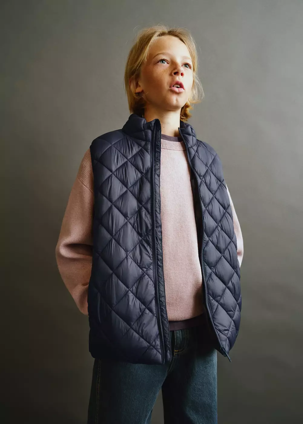 Gilet matelassé losanges, MANGO KIDS