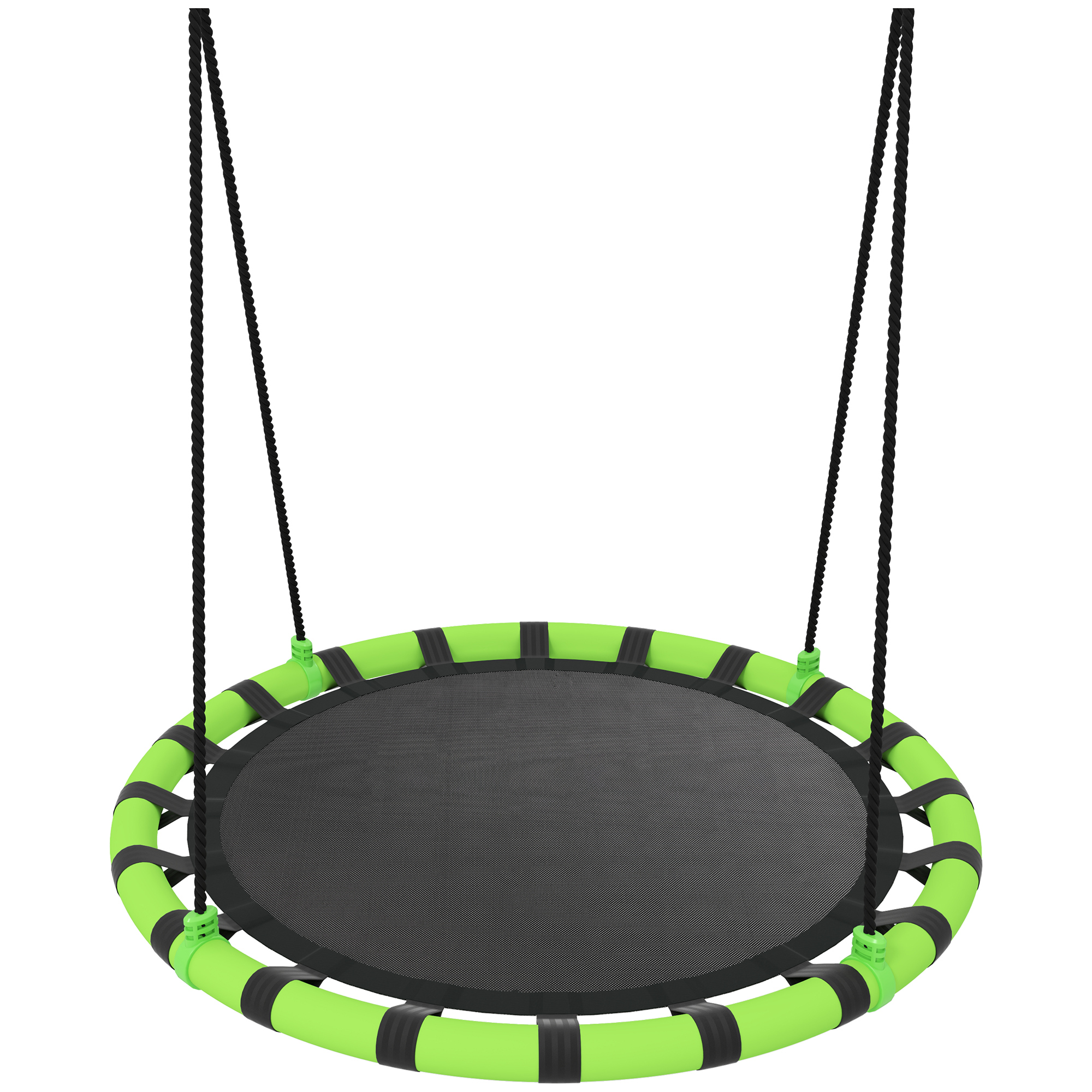 Balançoire pour enfants Tissu texteline Noir, AIYAPLAY