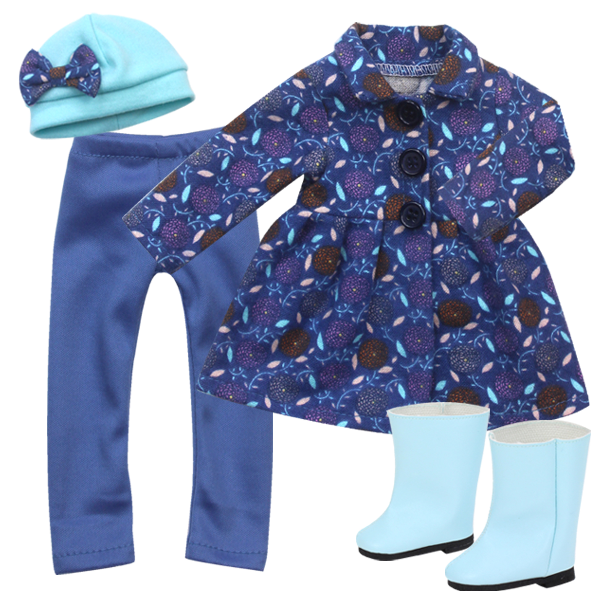4 Pc Lot Vêtements Poupée, TEAMSON KIDS