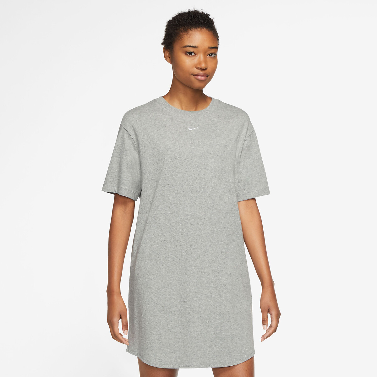 Image of Sportswear Essential Cotton Dress with Short Sleeves