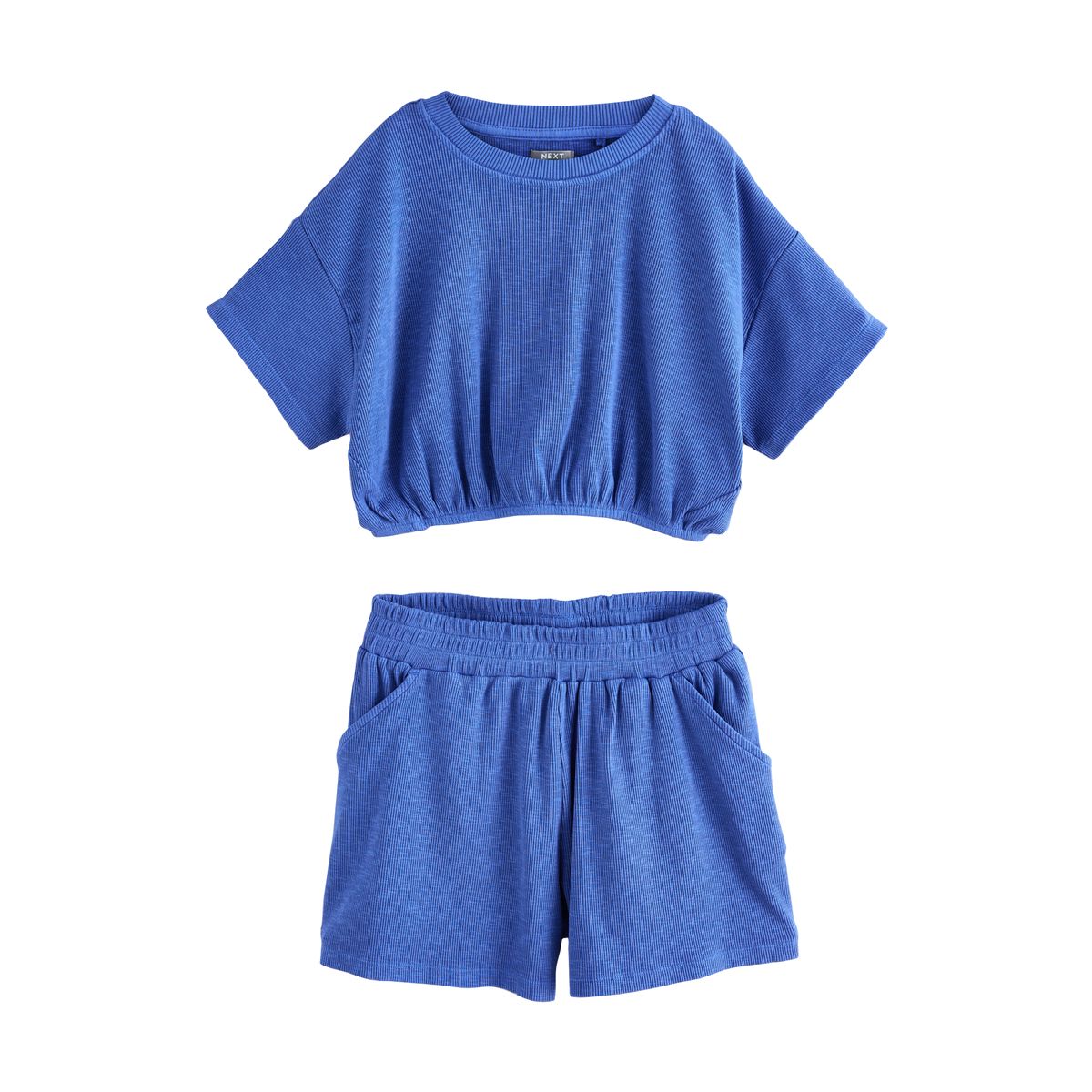 Ensemble short côtelé et délavé, NEXT