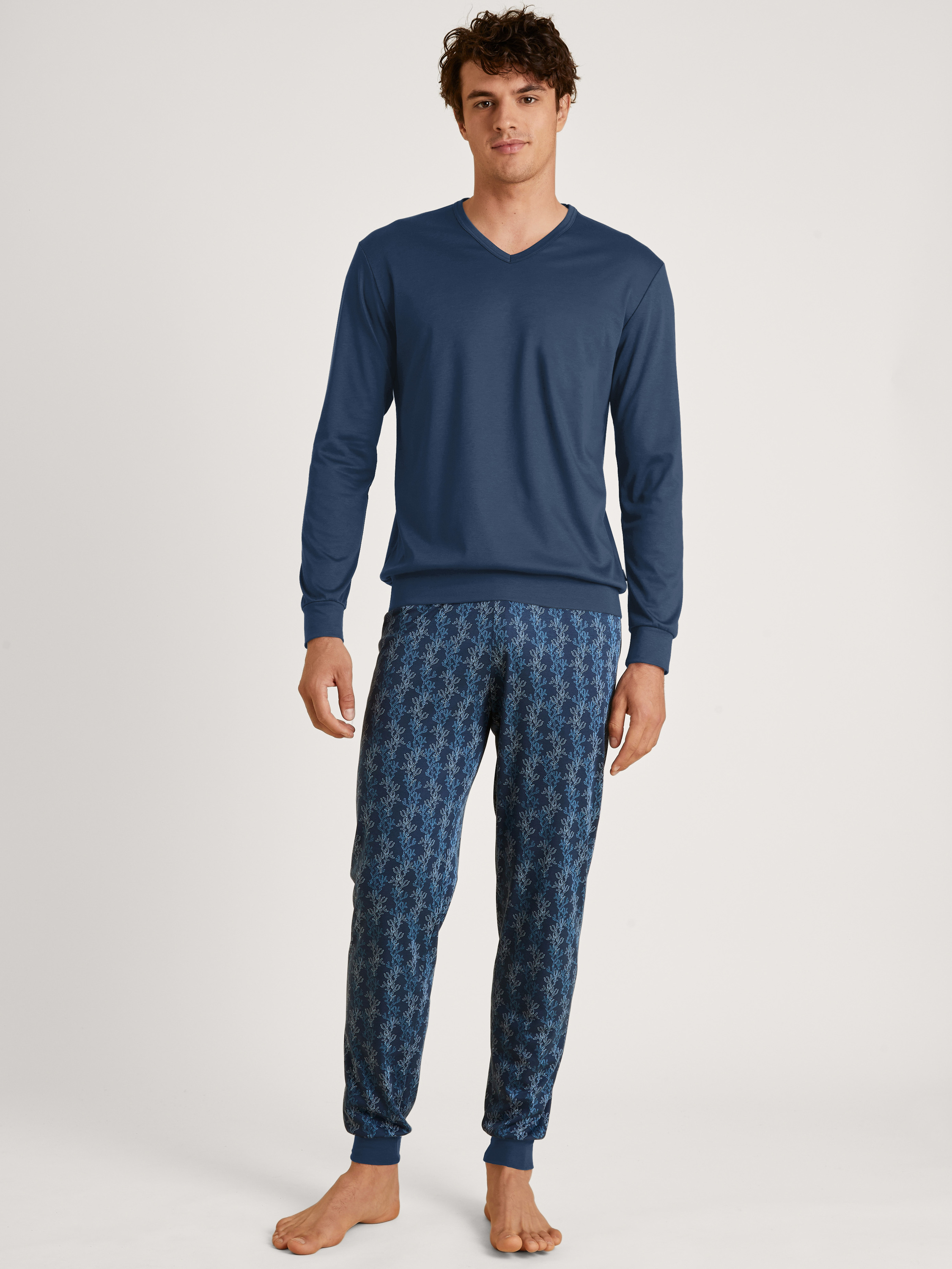 Pyjama avec bords élastiques manches longues Coton NIGHTWEAR XTRA, CALIDA