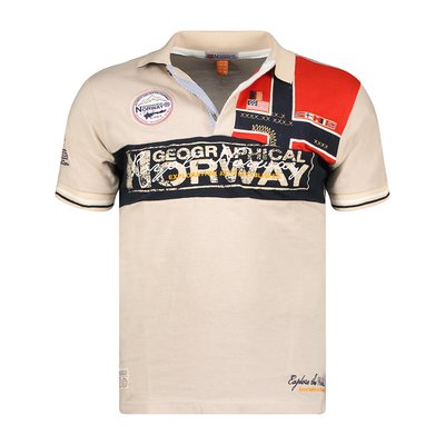 Rechte polo in piquétricot Kidney GEOGRAPHICAL NORWAY