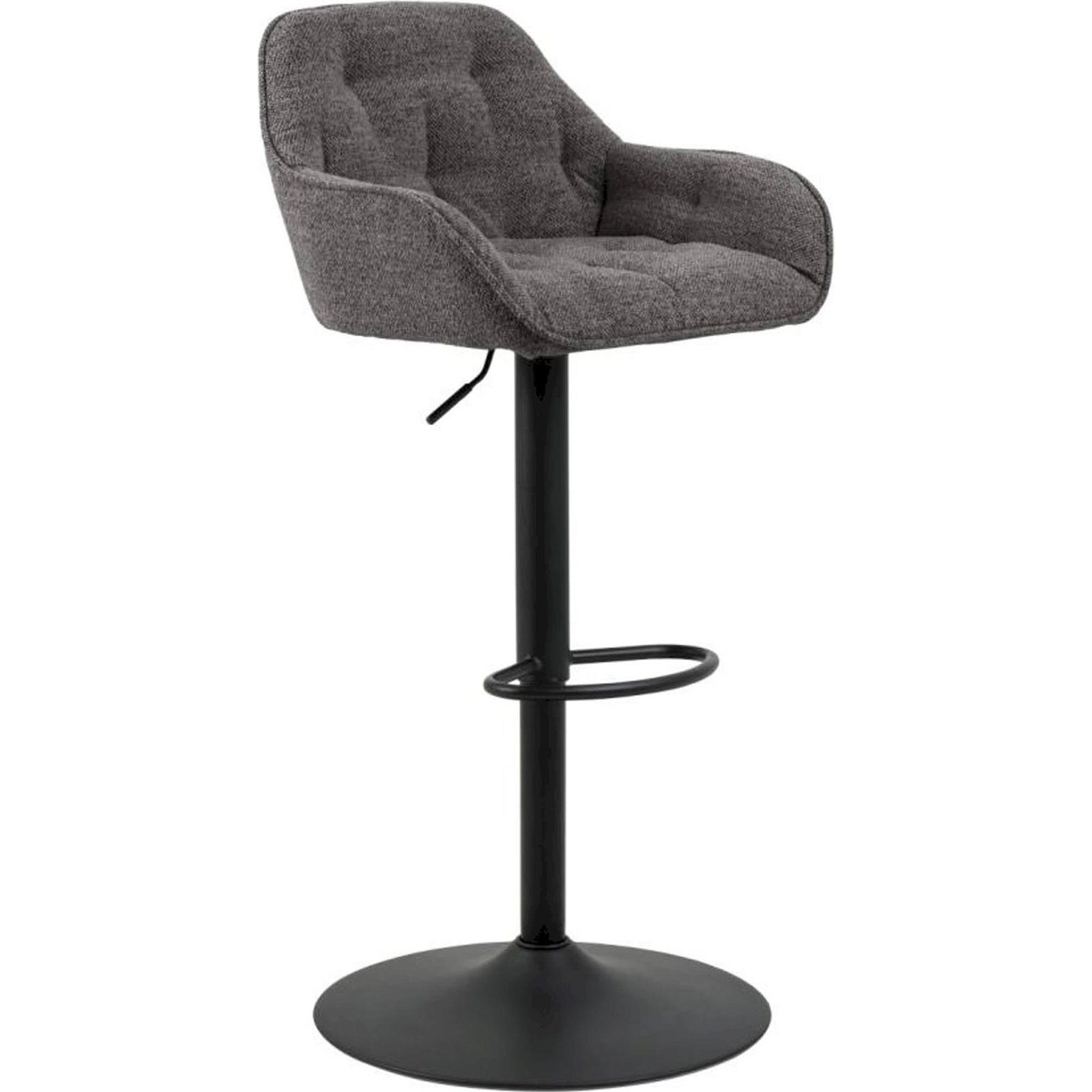 Tabouret de bar capitonné avec accoudoirs, RECOLLECTION