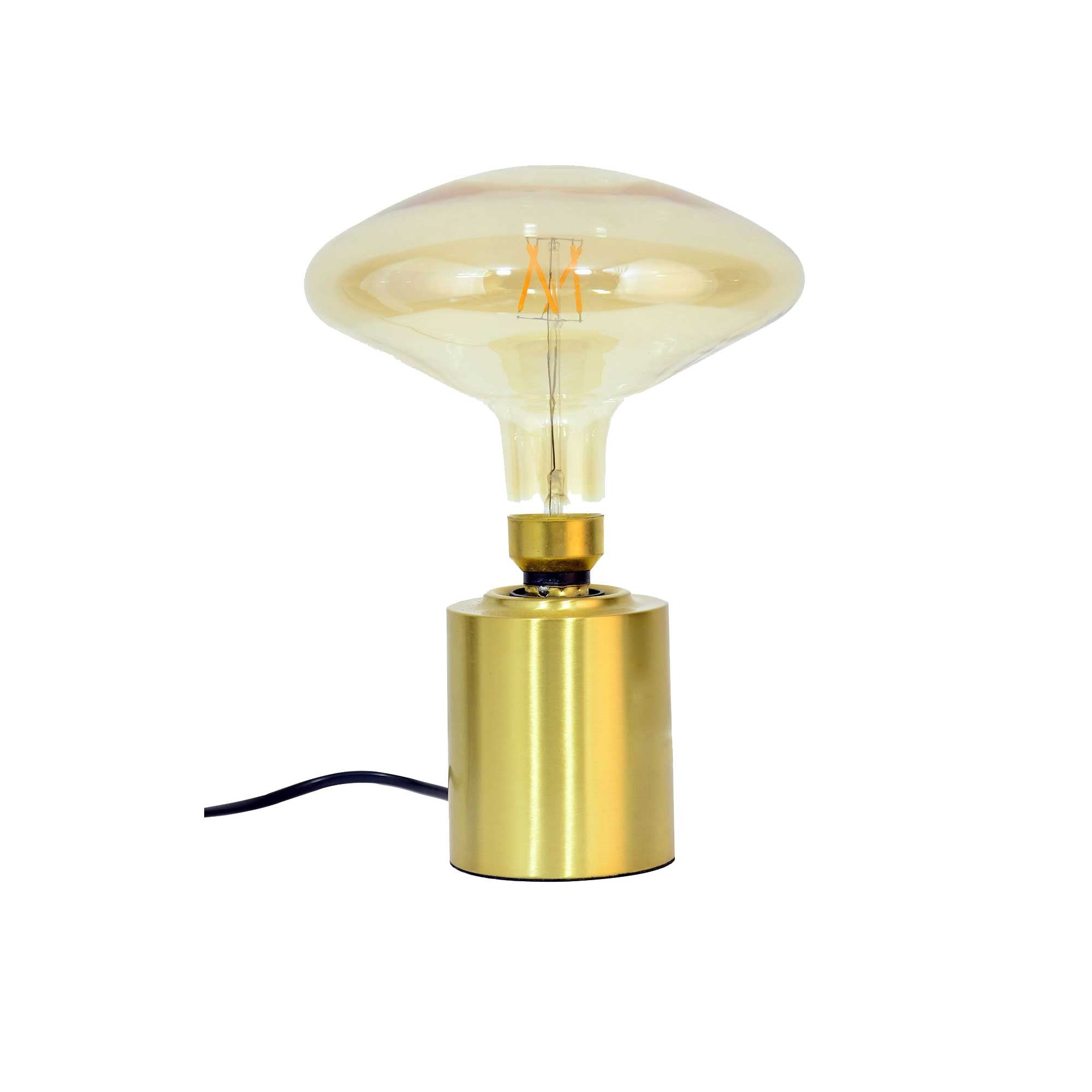 Pied de lampe cylindrique en métal, FUZO, C-CREATION