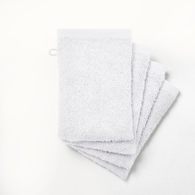 Set of 4 Scénario 100% Cotton Towelling Washcloths LA REDOUTE INTERIEURS