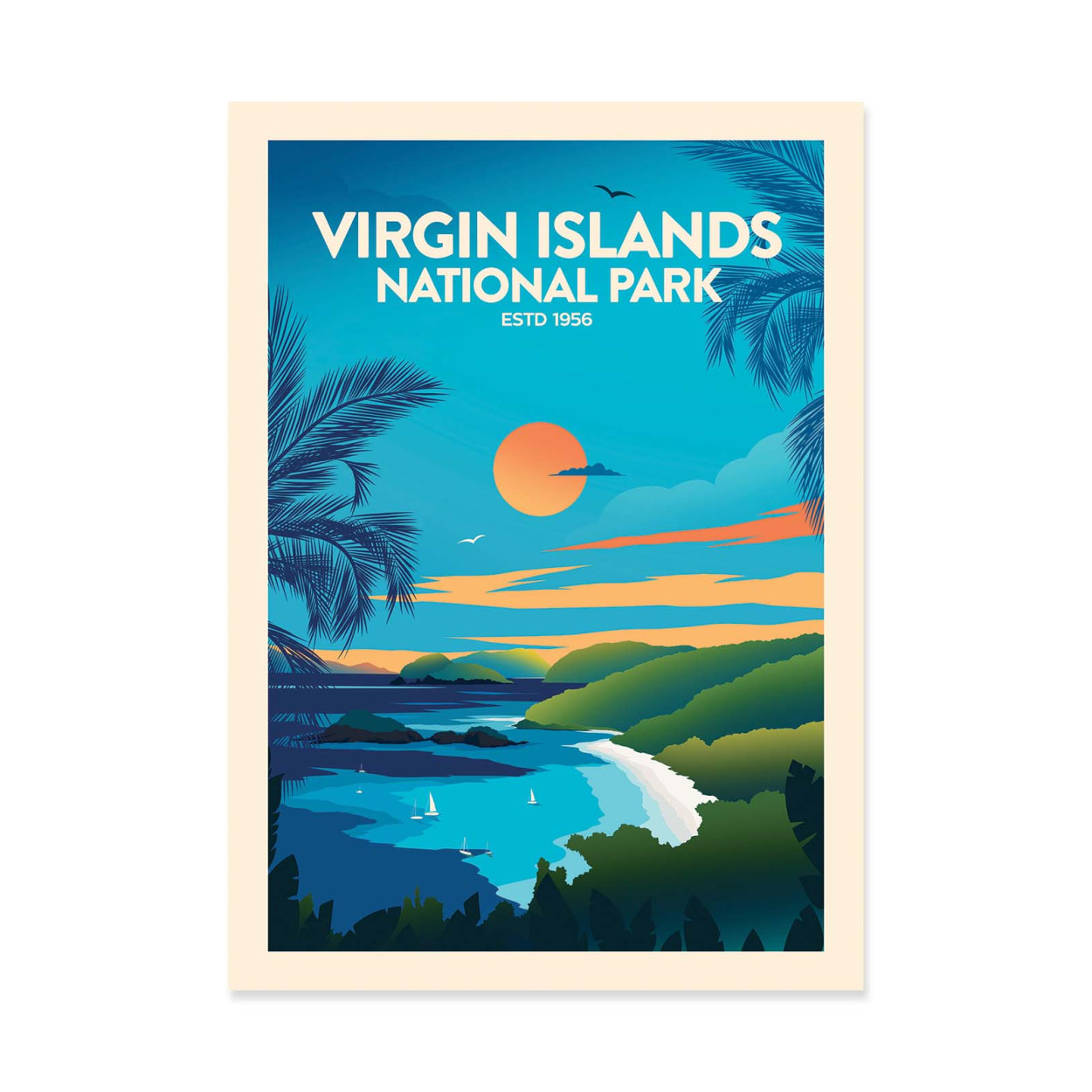 Affiche d'art - Virgin Islands National Park - Studio Inception, WALL EDITIONS