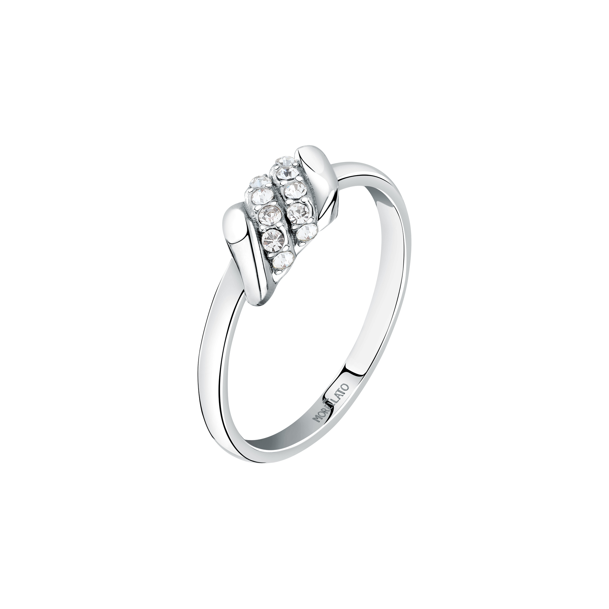 Bague en Acier, Cristaux TORCHON, MORELLATO