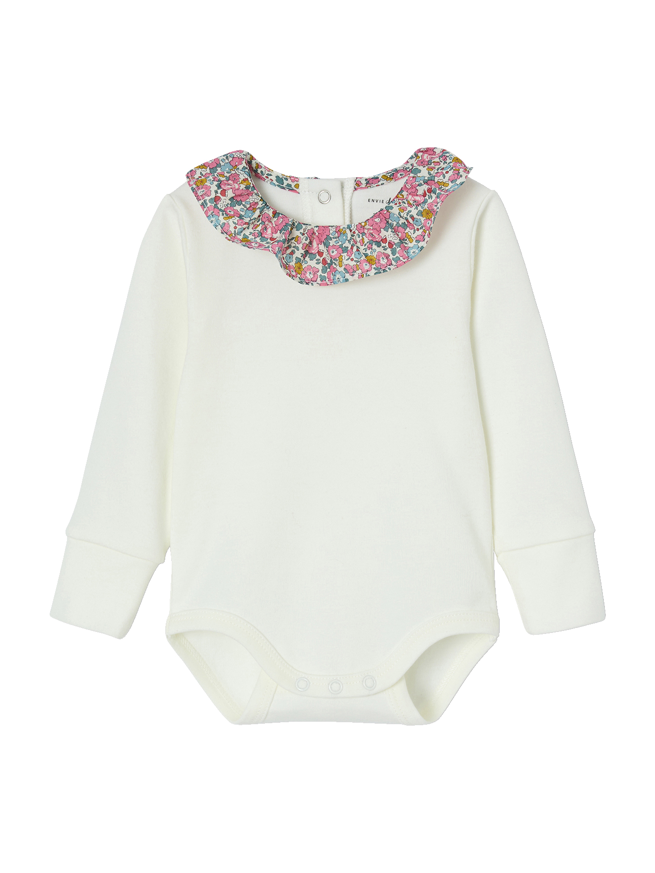 Body évolutif col en tissu Liberty, ENVIE DE FRAISE