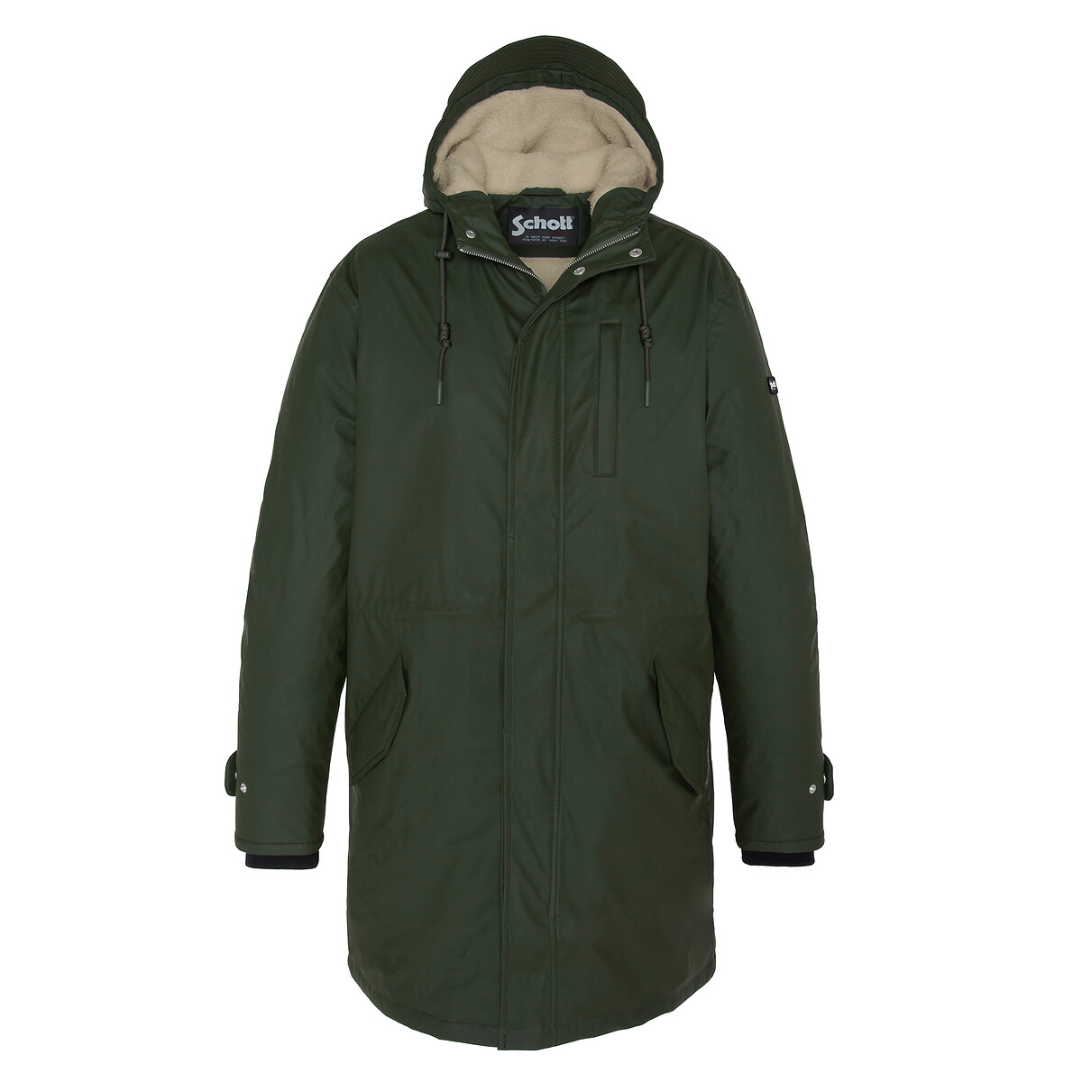 Fabric long parka outlet jacket mens