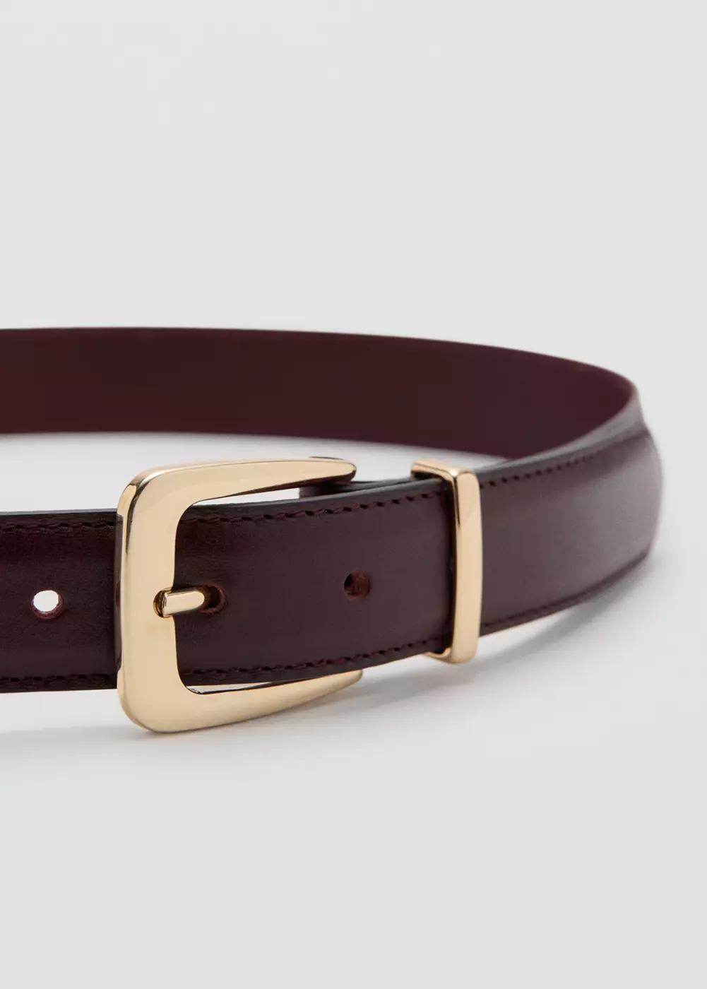 Ceinture 100 % cuir bovin, MANGO