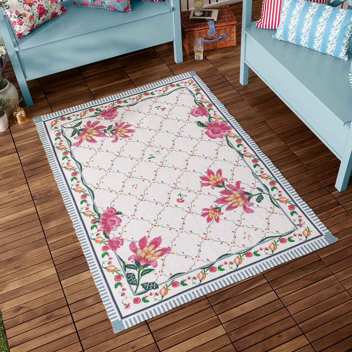 Claudia Floral Printed Indoor/Outdoor Rug, WYLDER NATURE