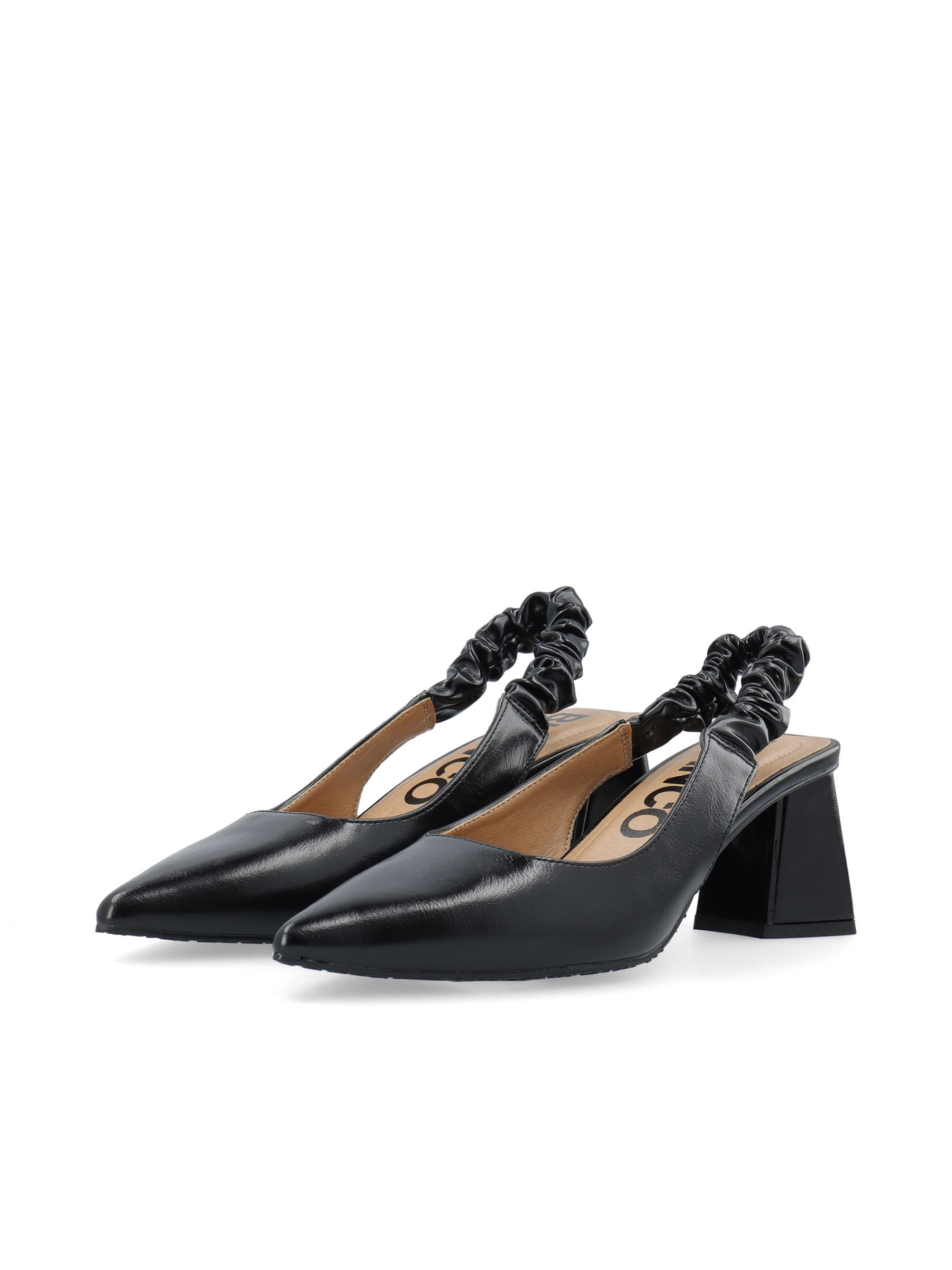 Chaussures À Bride Arrière, BIANCO