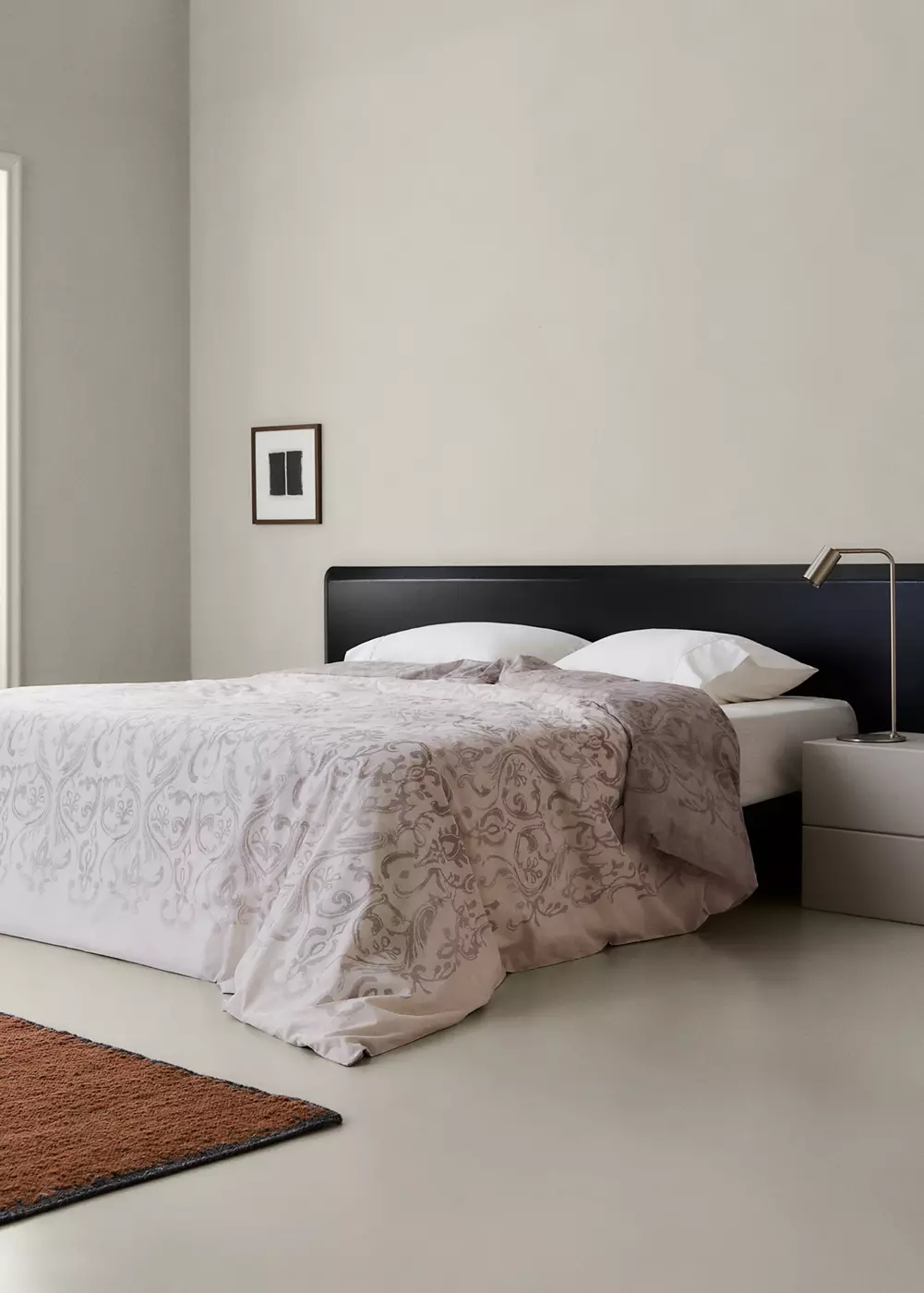 Housse de couette percale de coton imprimé décoratif lit 150/160 cm, MANGO HOME