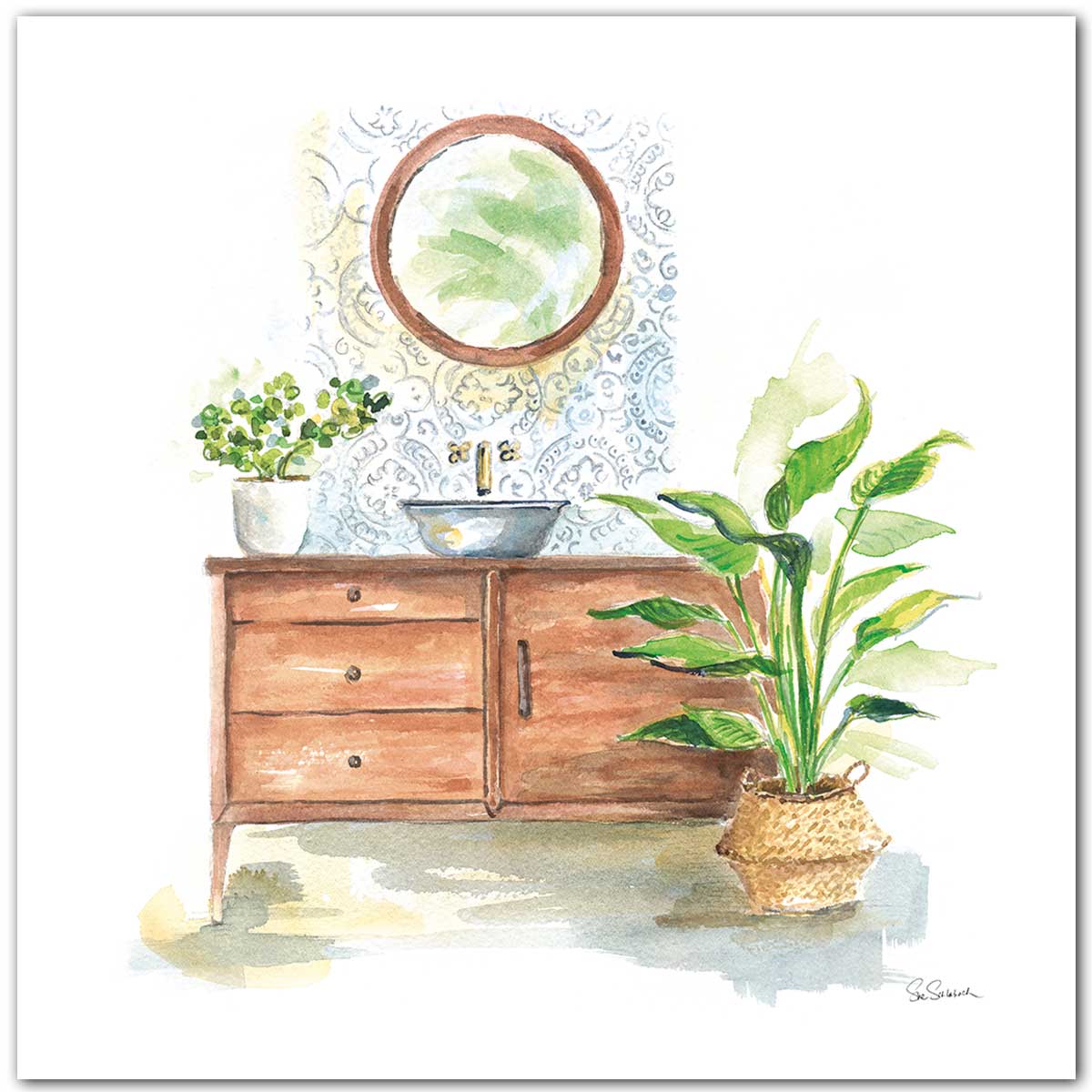 Affiche Greenery Bath, HEXOA