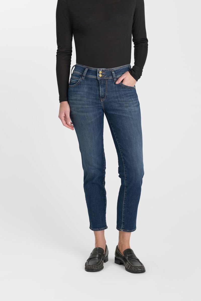 Jeans push-up droite taille haute PULP, 7/8ème, LE TEMPS DES CERISES