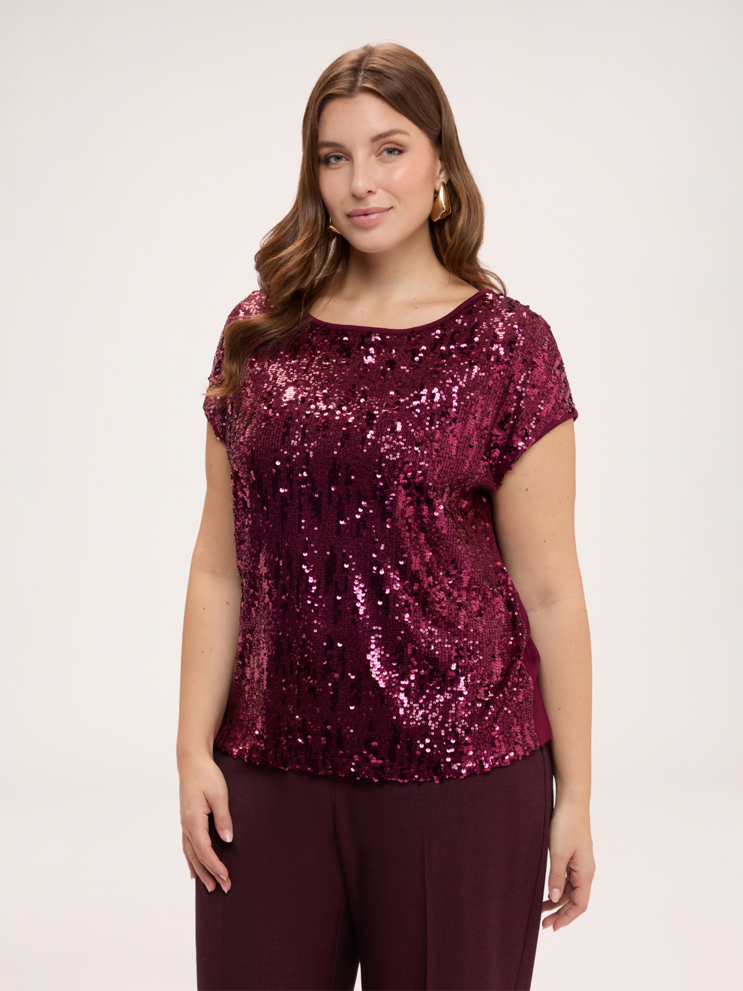 T-shirt à paillettes, FIORELLA RUBINO
