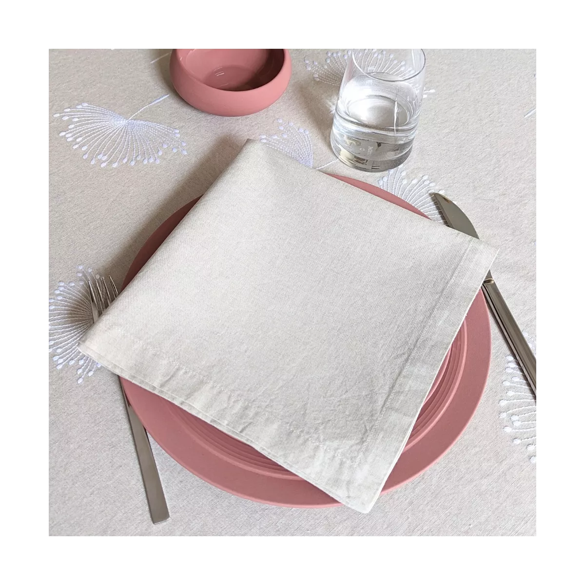 Serviette lin & coton lavé BRISE D'ETE, GARNIER THIEBAUT