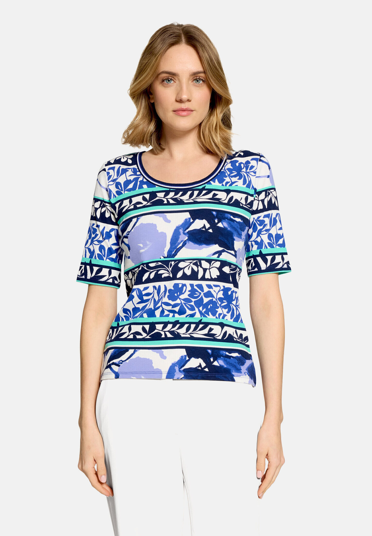 T-shirt basique de texture côtelée, BETTY BARCLAY