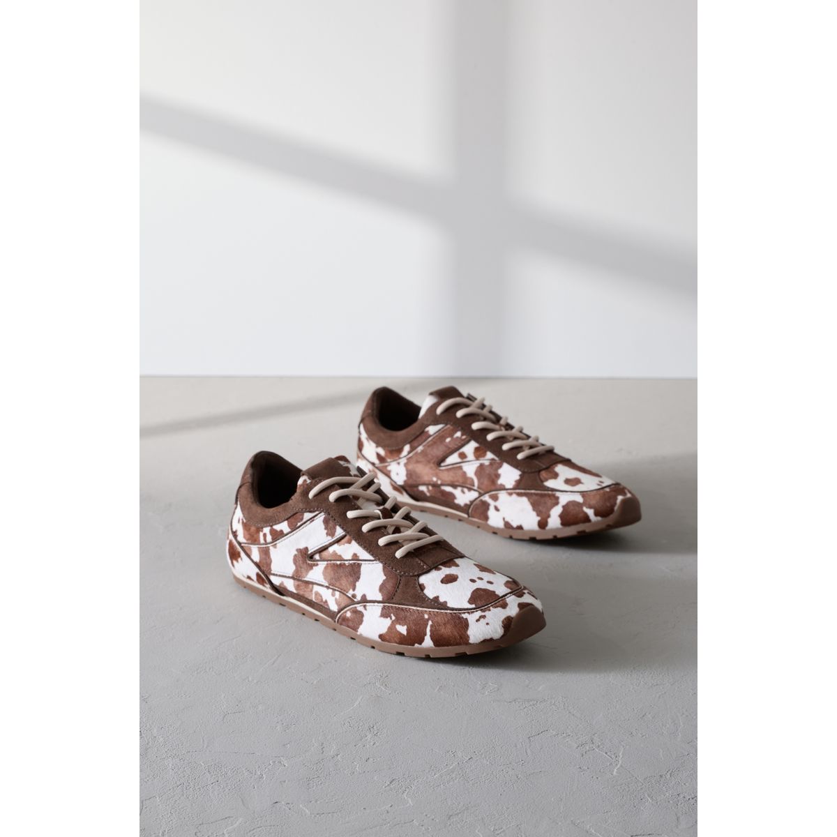 Baskets à lacets fines en cuir premium, NEXT