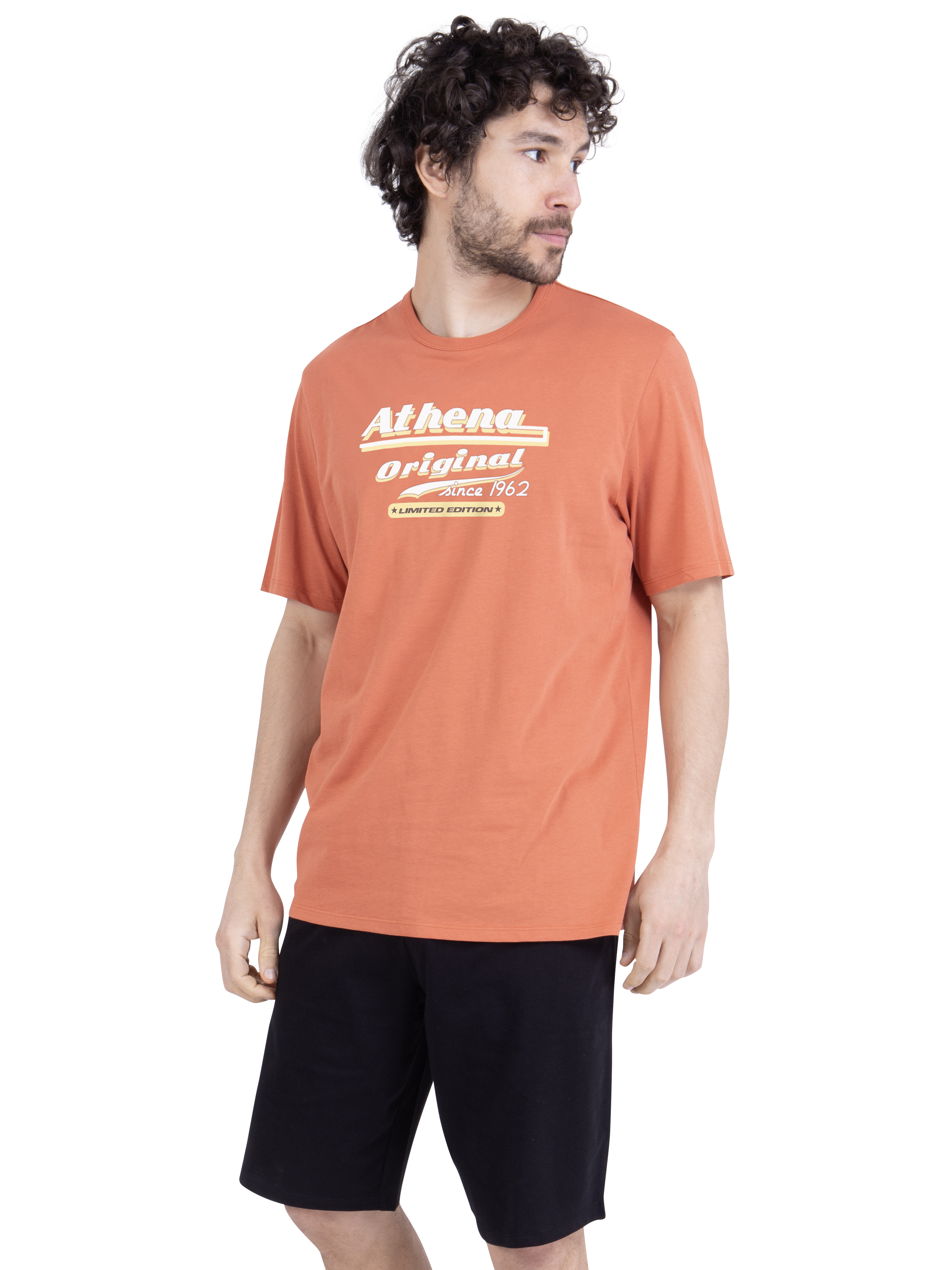 Pyjashort T-shirt col rond, ATHENA