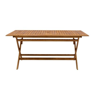 Table de jardin pliante rectangulaire en bois massif L170 cm SANTIAGO MILIBOO
