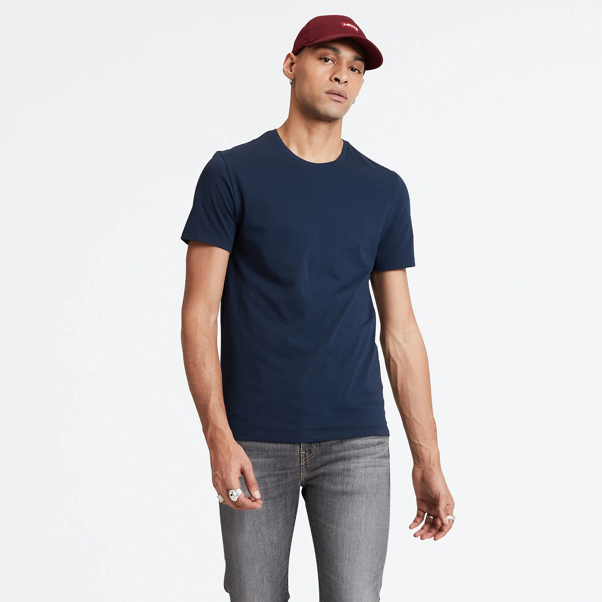 Pack of 2 cotton slim fit t shirts with crew neck Levi s La Redoute