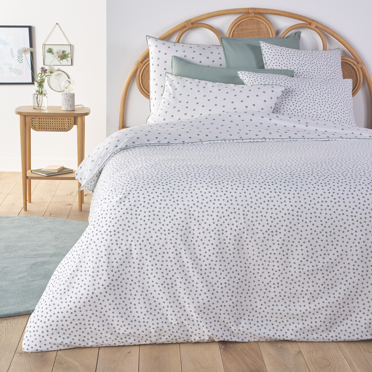 Lison Spotted 100% Washed Cotton Duvet Cover
