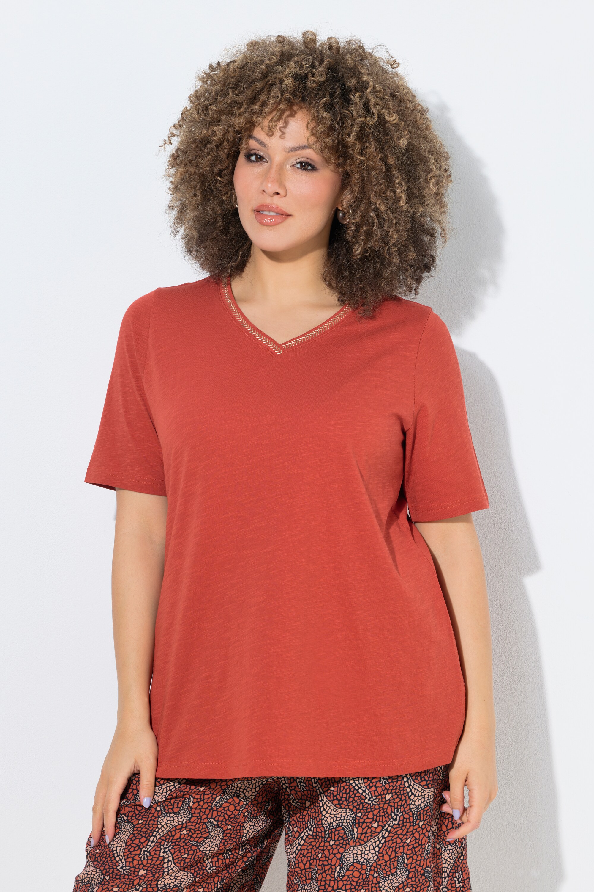 T-shirt avec broderie, ULLA POPKEN
