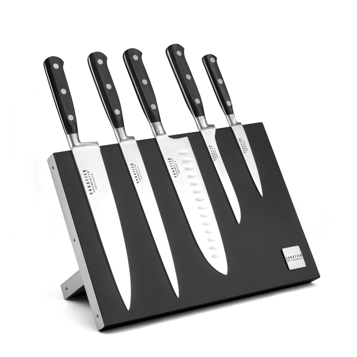 Bloc magnétique 5 couteaux de cuisine - ORIGIN, SABATIER TROMPETTE